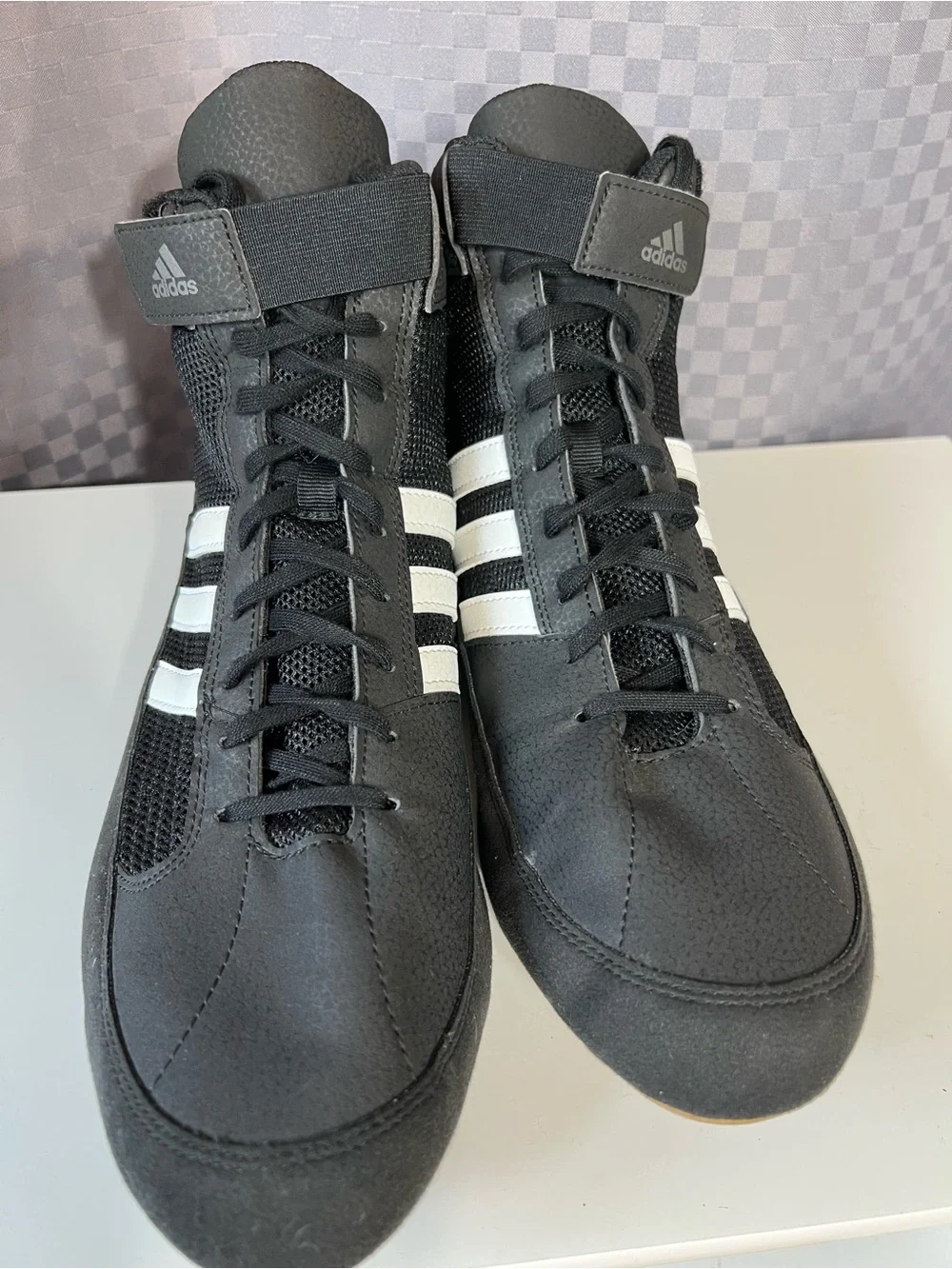 Adidas HVC 2 Wrestling Shoes Sz 13 MMA Boxing Weightlifting Black NEW  AQ3325
